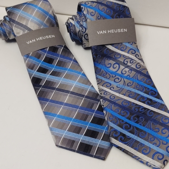 Van Heusen Other - Van Heusen Shaded Round Table Pattern Tie